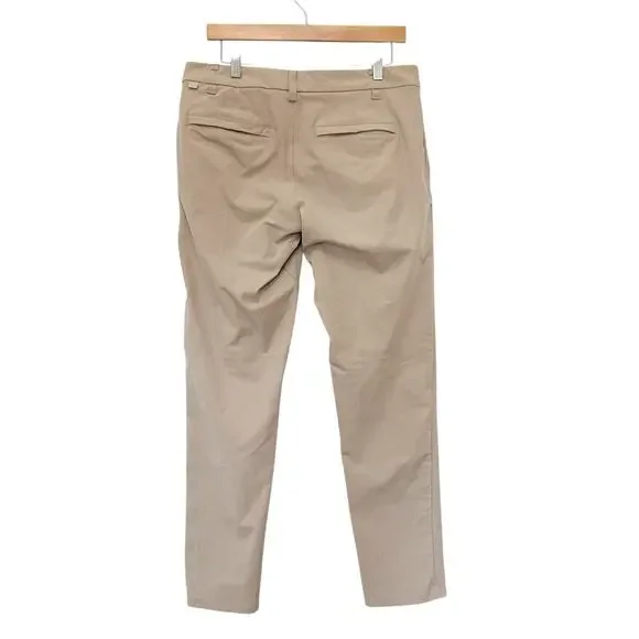 Lululemon Tan ABC Classic Fit 5 Pocket Warpstreme Pants Sz 32